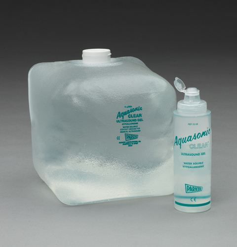 Ultrasound Lotions & Gels CLEAR * 5 Liter Econopac? Cs/4 * World Standard for Medical Ultrasound Transmission, AQUASONIC 100 is the most widely used gel for diagnostic and therapeutic medical ultrasound * Recommended for all procedures where a viscous gel is required * Acoustically correct for the broad range of frequencies used * Completely aqueous, will not stain clothing or damage transducers * Unique can't be copied formula is hypoallergenic, bacteriostatic, non-sensitizing and non-irritating * No formaldehyde * Not a spermicide * Used and recommended by leading manufacturers of medical ultrasound equipment worldwide *