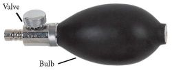 B. P. Parts & Accessories *FOR BAUMANOMETER MODELS * Bulb Only * This pressure source for all blood pressure instruments consists of the Baumanometer Latex bulb and Air-Flo Control *