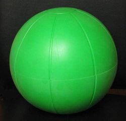 Exercise Balls The weight is molded into the outer shell of this medicine ball * Air can be removed and / or added via an inflation valve and pump (not included) * Shipping Carton Size: 16