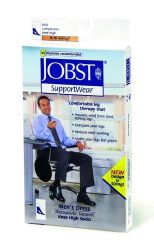 Jobst Mens8-15-Calf- Jobst for Men * White * X-Large * Shoe size 12.5-14 * 8-15mmHg * Provides continuous relief from tired, aching legs and feet and reduces minor swelling * The Classic Men?s Sock * A classic dress sock - ribbed design makes it ideal for everyday wear at work or leisure *