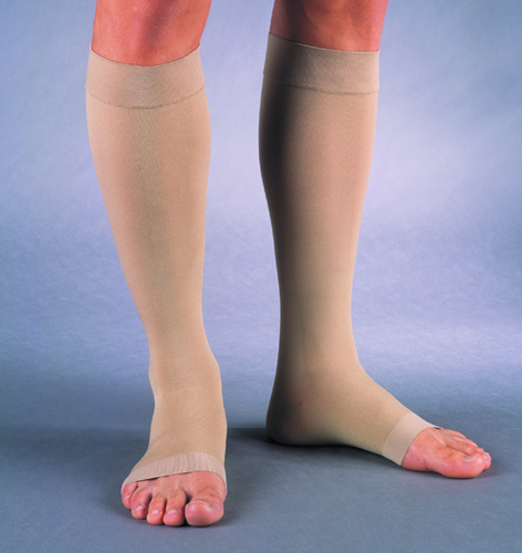 Jobst Ultrasheer 30- Knee High (Open Toe) * Beige * 30-40 mmhg * Small * Ankle Circ. 7