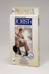 Jobst Ready-To-Wear Jobst for Men 30-40 mmHg Open Toe Knee High Compression Socks *A quality, Classic ribbed sock in a mild compression support ideal for everyday wear *Fashionable ribbed design delivers gradient compression therapy, yet looks like a men's dress sock *Attractive ribbed design with all-day non-constricting comfort band keeps socks up without binding or pinching *Flat toe seams and roomy toe section for extra wiggle room *Durable, reinforced heel resists shoe abrasion *Anti-bacterial additive reduces unpleasant sock odors *Special soft micro and multifiber yarns keep feet cooler and dryer *Machine wash support socks in a mesh laundry bag or hand wash with warm water using a mild soap or detergent designed for compression stockings *Machine dry on low heat *71% Nylon, 29% Spandex/Elasthan, Latex Free *Medium *Black *30-40 mmHg (CCL 2) Gradient Compression Indication Guide: *Chronic venous insufficiency *Deep vein thrombosis *Post-thrombotic syndrome *Severe varicose veins *Severe edema / lymphedema *Venous ulcer *Lymphedema *Orthostatic hypotension *Postural hypotension *Helps Prevent DVT (Deep Vein Thrombosis) *HCPCS Code / CPT Code: A6531