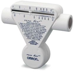 Peak Flow Meters Assists in early detection of asthma attacks * Accurately measures peak flow * Reusable mouthpiece included with unit * Zone markers for easy reference * Dual flow range for adults and children * Ranges from 0-800 L/M * Accuracy has been verified by an independent testing laboratory to meet NAEP (National Asthma Education Program) standards