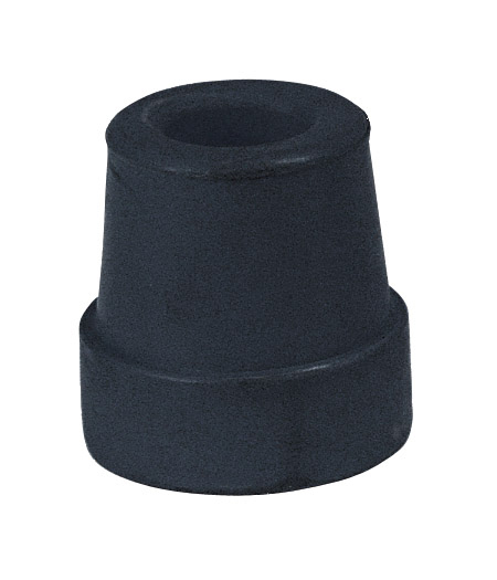 Cane - Accessories Fits 5/8 shaft * package of 4 * Black * Ridged bottom to prevent slipping * Hard rubber for long use * Assorted sizes for any cane or walker *