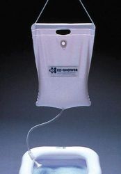 Shampoo, Showers, & Bathtubs Holds a 2.5 gallon water supply * Features a wooden handle, nylon cord for hanging, 30