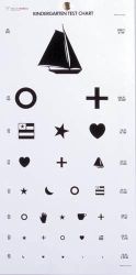 Eye Charts/Illuminat Kindergarten * 20 ft. Test distance * Non-reflective matte finish * Size: 22