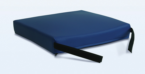 Cushions - Gel Gel/Foam cushions combine a foam base and a chambered
* High-density foam surrounds a dual-chamber gel pod providing
excellent pressure relief & comfort
* Low Shear, anti-microbial, and fire-resistant fabric all incorporated into one fluid-proof removable cover
* Slip-resistant bottom with Velcro? straps help keep cushion in place