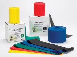Thera-Band Exercise 25 YARD ROLLS * BLACK * Composition: Latex free synthetic elastomer - eliminates potential for allergic response * Performance characteristics parallel Thera-Band latex bands * Color-coded resistance levels * 4