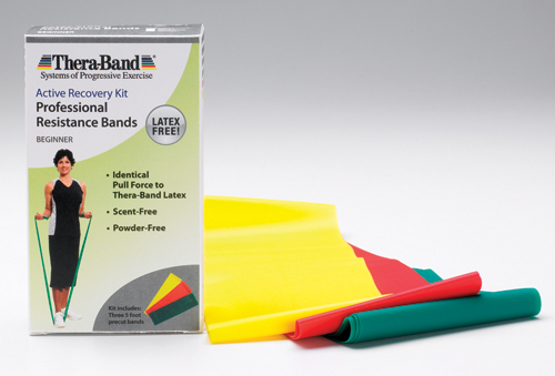 Thera-Band Exercise 5' COMBO PACKS * Light Pack includes Yellow, Red and Green in 5 foot lengths *