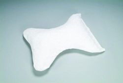 Cervical Pillows * The specially designed shape of our Butterfly Pillow gives your head and neck the support necessary for a good night?s sleep
* Helps ease muscles and nerve tension, relieves stiff necks, pain across the back and shoulders, and morning headaches
* Great for side or back sleepers
* Filled with 100% soft polyester fibers
* Machine washable white polycotton cover