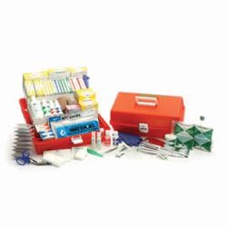 First Aid Kits * Portable trauma kit for use at the scene of an injury kit contains:
* (1) TRMK- 1 Empty Trauma Box Orange, 19