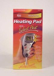 Heating Pads * Programmable Digital Heating Pad
* Temperature and time of use can be programmed for each use
* Large easy to read LCD display
* 11 foot cord
* Auto off timer
* Removable, hand washable cloth cover, sponge pad for moist heat, wet proof pad construction
* HCPCS Suggested Code: E0215