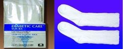 Diabetic Accessories WHITE * X-Large (10-13) Pair * Ideal for those who need special foot care * Extra wide to keep swollen feet warm at night and to protect and cover foot cream * 100% cotton/ machine wash/tumble dry * Color: White