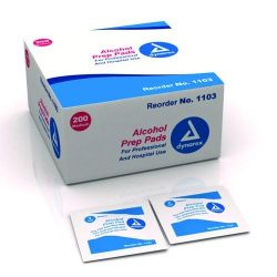 Alcohol Prep Pads LARGE * 2