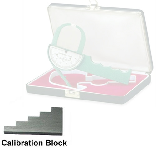 Body Fat Measures GAUGE BLOCK, CODE 010729, FOR THE LANGE SKINFOLD CALIPER (NOT INCLUDED WITH CALIPER) *This gauge block is used to check the Calibration of the Lange Skinfold Caliper (code #014921)