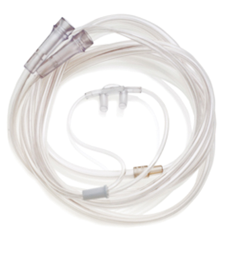 Nasal Cannulas Oxygen conserving cannula incorporates a patented