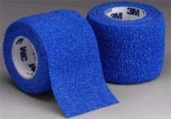 Self-Adherent Wraps Blue * non-adhesive elastic wrap for securing, compression or support *