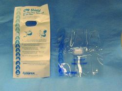 CPR Barrier Masks A see-thru protective barrier face mask * Pocket-sized emergency air delivery device for mouth-to-mouth resuscitation without direct contact * Consists of one-way, non-rebreathing valve with protective sheath * Reduces risk of cross-contamination * Clear, flexible barrier conforms to contours of the face * Directs victim's exhaled air away from the rescuer *