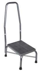 Step Stools * With safetyrail
* Nonslip, corrugated surface
* Silver-vein steel legs and rail
* 10