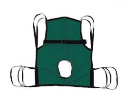 Patient Lifters, Slings, Parts *Durable, polyester with closed-cell foam padding for comfort *Aperture for toileting without removing sling *Weight Capacity: 600 lbs *Large