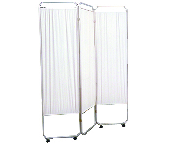 Screens - Privacy THREE-PANEL * Standard With Wheels
* All white panels 6mm have been treated with an antibacterial agent
* Each panel: 16