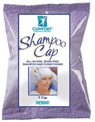 Rinse Free Soap & Shampoo The first, complete, one-step hair care system in a convenient microwavable cap * Thoroughly clean and condition a patients hair * Microwaves in seconds for warm, soothing comfort * Ultra-soft and gentle to the head and scalp * Delivers the right amount of rinse-free shampoo and conditioner * Effectively cleans EEG gel, blood, iodine, etc? *