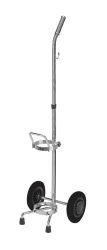 Oxygen Accessories Single Tank * Silver vein finish steel cart * Adjustable handle * Large, easy to maneuver wheels * Holds