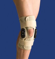 Knee Supports &Brace X-Small * The Thermoskin Knee Brace Open Wrap Flexion / Extension knee brace provides exceptional medial and lateral stability of the knee * Flexible application with durable polycentric hinges provides both flexion and extension stops at selected degrees (0, 10, 30, 50, 70, 90 and 110) * Open wrap design offers easy application and can be adjusted to fit a wide variety of patients * HCPCS Suggested Code: L1832