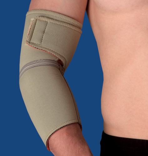 Elbow Supports Anatomically shaped with an adjustable velcro closure to allow flexibility with ease of application and compression variation * Measure around elbow with arm extended * Extra small fits 7?