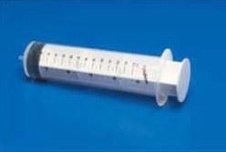 Syringes - Ear Monoject 140mL Piston Syringe Luer Lock Sterile cs/20 * Latex free * Bold dual graduations: 5mL increments and E oz. increments * Autoclavable