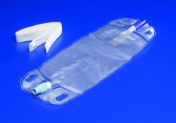 Leg Bags & Accessori Large, 25 oz * Anti-reflux valve * Longer catheter adapter for greater security with all types of catheters * Twist valve for easier emptying and less spill - no bottom cap to lose or misplace * Soft, cloth straps * HCPCS Suggested Code:A4358
