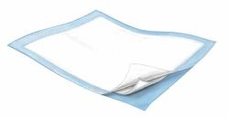 Underpads - Disposable WINGS MAXIMA underpad with spunbond non-woven topsheet, diamond-embossed and polypropylene backsheet * Super-absorbent polymer and odor controlling agent provide maximum incontinence protection and neutralize odors * Case/50