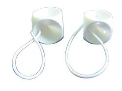 Pessaries Without Drains * # 2 * Available both with and without drainage holes and a silicone tie to aid in removal * Designed for third degree prolapse, including procedentia, as well as a cystocele and rectocele * 100% Silicone