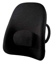 Lumbar Cushions Black * Extra wide, for broader backs: Men's size 44+ and womens 18+ * Designed to increase comfort by aligning your spine and supporting correct posture * Unlike traditional