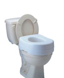 Raised Toilet Seat Contour seat provides a wider seating area that fits most standard and elongated toilets * Adds 5 1/2