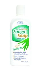 Hammer Toe Regulator 6 oz. * 1/Pkg * This patented soap is enriched with Tea Tree Oil - used since ancient times as a disinfectant, to fight germs, and as an
antiseptic to help prevent infection
* Use alone, as a complement to anti-fungal medications, and for anti-fungal medications, and for longer-term relief
and prevention of foot and body fungus problems