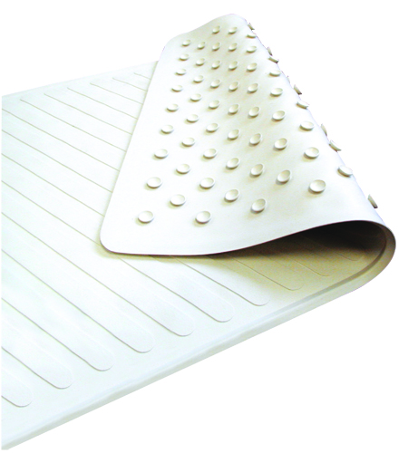 Lumbar Cushions Hundreds of suction cups anchor this bath mat to the bottom of the tub to provide a slip-resistant surface while bathing or showering *