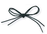 Shoe Laces Elastic -Black 24