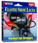 Shoe Laces Elastic Black 30