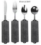 Built-Up Soft Handle Utensil Set/Teaspoon, Fork and Knife