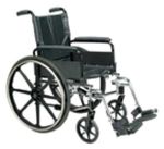 Wheelchair Ltwt K-4 Flip-Back Full Arms & S/A Footrests, 18