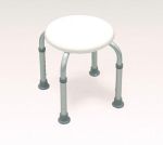 Bath Stool - Round White