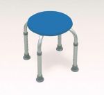 Bath Stool - Round Blue