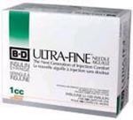 Insulin Syringe 3/10cc 29g 1/2 Ultra-Fine 100/Bx(BD#329431)