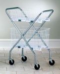 Folding Utility Hamper Cart With 1-6