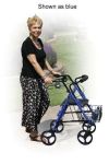 D-Lite Rollator Aluminum Blue With Loop Brakes T/F