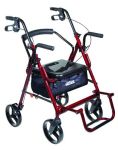 Duet Rollator/Transport Chair Burgundy