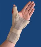 Carpal Tunnel Brace w/Thumb Spica, Left, Beige, XS/S