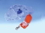 Adsafe CPR Face Shield Plus w/Mouthpc & 1-Way Valve Orange