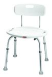 Bath & Shower Seat w/Back Adj Carex (Set-Up)(Non-retail)